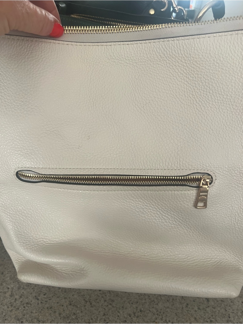 Coach Val Duffle off  White Leather Bucket Bag - Signature Gold Logo - Picture 3 of 4